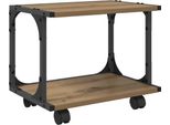 Vidaxl Supporto Per Stampante Quercia Artigianale 41 X 28 X 33,5 Cm Materiale A Base Di Legno