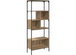 Vidaxl Libreria Artisan In Rovere 76 X 33 X 188,5 Cm Materiale A Base Di Legno