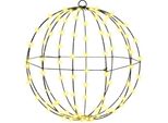 Vidaxl Palla Con 192 Led 2 Pezzi Bianco Caldo 40 X 40 X 43,5 Cm Metallo