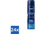 Nivea Men - Deodorante Spray - Freschezza Attiva - 150 Ml - Confezione Risparmio - 24 Pezzi