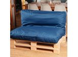 Cuscino Sfoderabile Per Pallet In Poliestere Bananair 120X60 Cm Blu