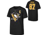 Maglietta Da Bambino Sidney Crosby Pittsburgh Penguins Nhl Flat Captains N&N Ctn Taglia: Bambini Xl (13 - 15 Anni)