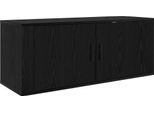 Vidaxl Scaffale Tv A Parete Look Rovere Nero 100 X 34,5 X 40 Cm