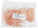 Puntali 2,5 Mm Rivetti Ramati 100 Pz. Per Saldatura Con Elettrodo Spotter