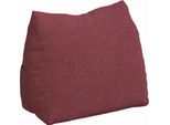 Vidaxl Cuscino Schienale Rosso Vino 45 X 20 X 35 Cm Tessuto