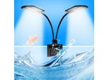 Luce Per Piante D'acquario Luce Per Piante D'acquario Illuminazione Per La Crescita 15W Lampada Per Acquario A Clip Led Luce Per Acquario F��R Acquario