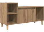 Mobile Tv Vidaxl Rovere Artigianale 100 X 35 X 55 Cm Materiale A Base Di Legno