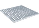 Vidaxl Griglia Argento 50 X 50 X 2 Cm Acciaio Zincato A Caldo