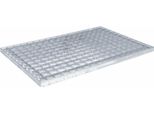 Vidaxl Griglia Silver 60 X 40 X 2 Cm Acciaio Zincato A Caldo