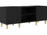 Vidaxl Armadio Record Look Rovere Nero 121 X 38 X 48 Cm