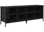 Vidaxl Scarpiera Con Ripiano In Rovere Nero 131 X 35 X 50 Cm