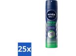 Nivea Men - Deodorante Spray - Sensazione Di Freschezza - 150 Ml - Confezione Risparmio - 25 Pezzi