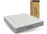 Materasso Ortopedico In Schiuma Fredda Sweiko 160X200 Cm, Materasso Con Molle Insacchettate A 7 Zone, Grado Di Rigidità H3 (Medio) – OEKO-TEX®, Altezza 20 Cm, 4 Maniglie + Confezionato Sottovuoto