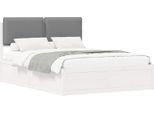 Vidaxl Struttura Letto Con Testiera Imbottita Grigio Chiaro 135 X 190 Cm