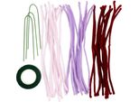 Creativ Company Mini Set Hobby Fiori Di Giglio In Filo Di Ciniglia Rosa Chiaro