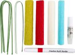 Creativ Company Mini Set Hobby Carta Crespa, Fiori Di Carta Crespa, Colori Pastello, 1 Confezione