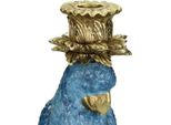Portacandele Uccello Blu 36 Cm Portacandele Figurina