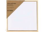 Creativ Company Telaio Con Cornice, Dimensioni 15,8X15,8 Cm, 280 G, Bianco, 1 Pezzo