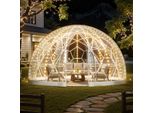 Vevor Cupola Da Giardino, 2,9X1,7 M Tenda A Bolle Trasparente Per 2-4 Persone, Serra A Cupola Geodetica Con Finestra, Tenda In Pvc Per Cortile, Terrazza, Campeggio, Festa, Matrimonio