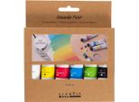 Creativ Company 35600, Nero, Ciano, Verde, Magenta, Bianco, Giallo, Guazzo, 6 Pezzo/I
