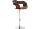 Sgabello Da Bar Di Design - Sgabello - Seduta Ergonomica, Girevole E Regolabile A 360° | Colore: Noce/Marrone