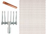 Gancio 6 Ganci 3 Mm Filo Ondulato 25 Pz 320 Mm Elettrodo Per Filo Spotter Pazur
