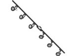Set Nero Diritto Da 2 M Con Faretti AR111 Monofase 3028 Zuma Line