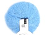 Filato Di Lana Lunga D'angora A Maglia Morbida Popolare Mohair-Pashm Hot (Blu Chiaro)