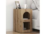 Vidaxl Comodino 2 Pezzi Rovere Artigianale 29,5 X 35 X 50 Cm Materiale A Base Di Legno