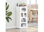 Vidaxl Credenza Bianca Lucida 40 X 35 X 100,5 Cm Materiale A Base Di Legno
