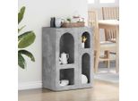 Vidaxl Credenza Grigio Cemento 59 X 35 X 80,5 Cm Materiale A Base Di Legno