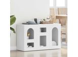 Vidaxl Credenza Bianca 100 X 35 X 59 Cm Materiale A Base Di Legno