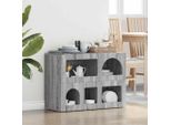 Vidaxl Credenza Grigio Sonoma 80,5 X 35 X 59 Cm Materiale A Base Di Legno