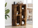Vidaxl Credenza In Rovere Fumé 59 X 35 X 100,5 Cm Materiale In Legno