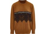 Caissa Damen Strickpullover - Taupe Melange, M