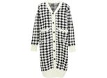 Maglione Da Donna Caneva - Nero E Bianco A Quadri, M/L