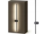 Applique Led Per Interni, 100 Cm, 4000 K, 12 W, Metallo, Nero, Premium