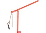 Succebuy Estrattore Per Pali A T Da 914,4 Mm, Estrattore Per Pali Da 500 Kg, Estrattore Per Pali Di Recinzione Con Piastra Di Trazione E Catena Di Sollevamento, Attrezzo Per La Rimozione Di Pali Di Recinzione Rotondi, Pali Di Segnaletica E Ceppi D'albero