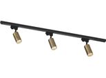 Set Diritto Nero 1M Con Faretti Dorati Monofase 3552 Zuma Line