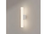 Moderna Lampada Da Parete Bianca, Tubo In Vetro Con Linee, 45 Cm IP44, Led Con Colore Variabile, 8W Linea Light Prestige
