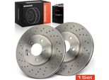 Frankberg 2X Dischi Freno Asse Anteriore Per Mercedes-Benz W176 W242 W246 C117 X117 X156 2011-2019