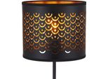 Lampada Da Terra Morgan Nero Oro 1Xe27 15W Led