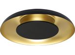 Lampada Da Soffitto Piattino Nero Oro 30W Led 3000K-4000K-6000K