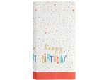 Tovaglia Di Carta Piegata "Happy Birthday"" 120 X 180 Cm 1 Pezzo."