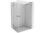 Mexen Lunar L Cabina Doccia Duo A Battente Destra 115 X 100 Cm, Trasparente, Metallo Gun - 834L-115P-100L-95-00