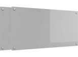Vidaxl Alzatina Da Cucina 2 Pezzi Grigio Chiaro 100 X 50 Cm Vetro Temperato
