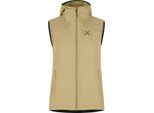 Rise Hooded Vest Woman - Gilet Leggero Da Donna Con Cappuccio, Montura, Colore: 036354-DESERT Beige/Melon, Taglia: M