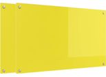 Vidaxl Alzatina Da Cucina 2 Pezzi Giallo 100 X 60 Cm Vetro Temperato