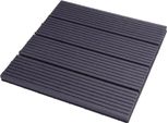 Piastrelle Per Patio In Wpc Composito - Sistema A Incastro - 30X30 Cm - Set Di 22 - Aspetto Legno Per Giardino/Balcone - Antracite