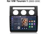 Autoradio Android Da 10 Pollici 6+128 Gb Per Vw Touran 1T1 1T2 1T3 2003-2010 Wireless Carplay Android Auto 4G Wifi Gps Navi 8 Core Rds Dsp Dab+ Bt Nero